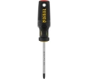Отвертка PH2x100 мм, S2, трехкомпонентная рукоятка Denzel