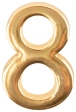Цифра для номера квартиры "8" мет.,золото (5080) 