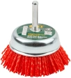 Корщетка-чашка, со штифтом, нейлоновая 75 мм