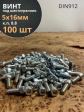 Винт под шестигранник ПР 5х16 мм ОЦ к.п.8.8 DIN912,  100 шт.