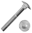 Болт с полукруглой головкой и квадратным подголовком 10х70 мм DIN 603, оцинкованный
