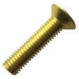 Винт потай 10х40 латунь DIN 965, полная резьба, латунный