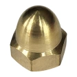 Гайка колпачковая М8 DIN 1587, латунная