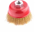Щетка для УШМ "чашка", латунир.вит.проволока 100 мм М14 Matrix