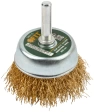 Корщетка-чашка, со штифтом, стальн.латунир.волнист.проволока 50 мм