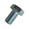 Болт М10х1х20 мм, класс прочности 8.8 DIN 961, полная резьба, оцинкованный