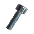 Винт 5х14 мм класс прочности 12.9 DIN 912, полная резьба, оцинкованный