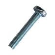 Винт с полукруглой головкой М8х35 мм DIN 7985, оцинкованный, полная резьба 