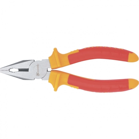 Плоскогубцы комбинированные мини Insulated, двухкомпонентные рукоятки 200 мм Matrix фото 1