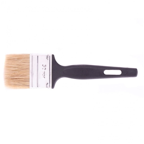 Кисть флейцевая Стандарт, натур.щетина, пластик.ручка 50*6 Сибртех фото 1