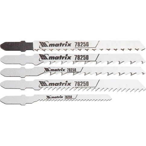 Набор полотен для электролобзика по дереву 5 шт Matrix фото 1