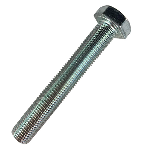 Болт М12х1,25х80 мм, класс прочности 10.9 DIN 961, полная резьба, оцинкованный фото 1