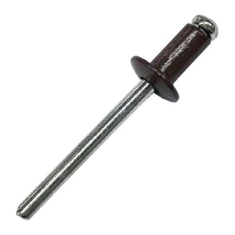 Заклепка вытяжная комбинированная 4,8х10 мм RAL8017 темно-коричневый фото 1