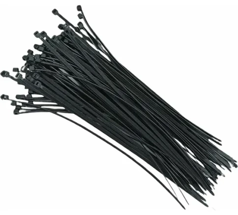 Хомуты нейлоновые черные 5х400 мм 100 шт.VERTEXTOOLS фото 1