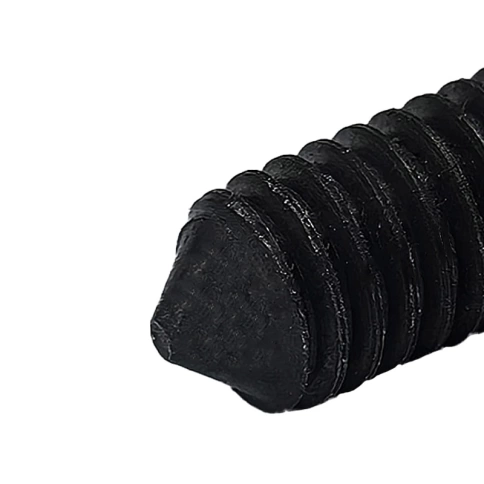 Винт установочный с внутр. шестигранником 8х25 мм, класс прочности 12.9 DIN 914 черный фото 2