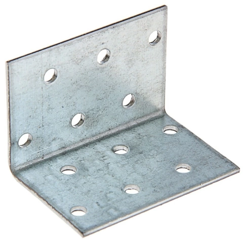 Крепежный равносторонний уголок 60х60х100 мм, оцинкованный фото 1