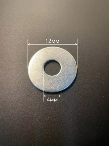 Шайба увеличенная оцинкованная М4 DIN 9021, 50 шт. фото 4