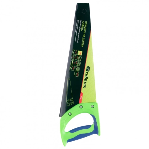 Ножовка по дереву Зубец, двухкомп.рук.,зуб 2D, каленый зуб, 7 TPI 350мм Сибртех фото 4