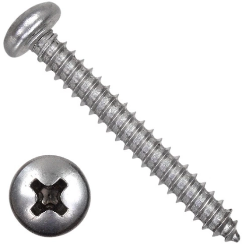 Саморез нержавеющий полукруглая гол. 5,5х45 DIN7981 , 50 шт. фото 5