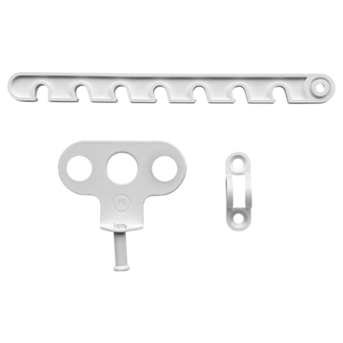 Ограничитель открывания окна 165 мм белый пластмассовый фото 1