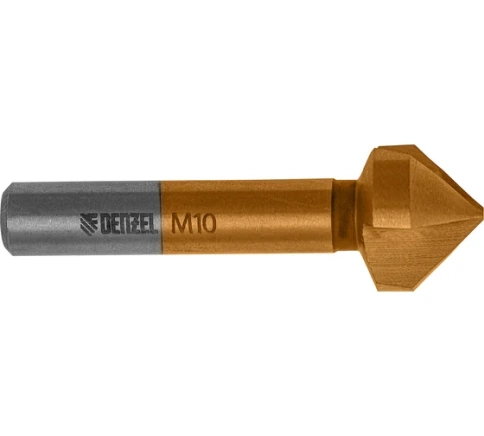 Зенковка конусная по металлу HSS М10 6-гранный хвостовик Denzel фото 1