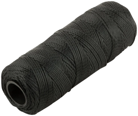 Нить крученая на бобине 1,1мм х100 м, текс, р/н=35 кгс, черная фото 1