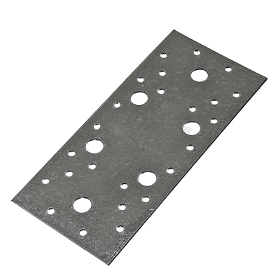 Пластина крепежная 140х55 мм, оцинкованная фото 1