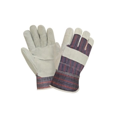 Краги серые спилковые укороч. 25 см ПРОФЕССИОНАЛ фото 1