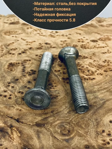 Болт лемешный высокопрочный потайной М12х50 Гост 7786,10 шт фото 3