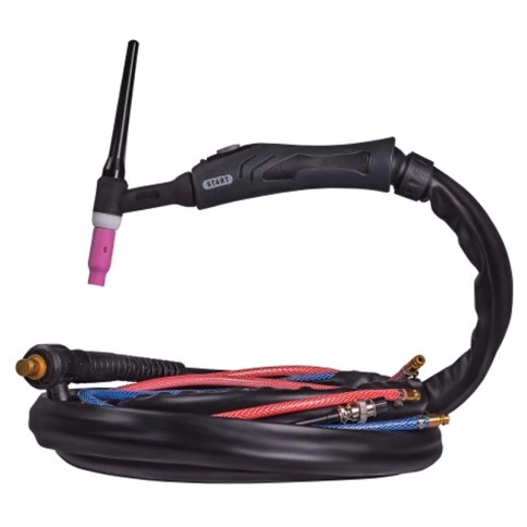 Горелка TIG WP18 F-4м с водой, кнопкой и вентилем ПРОФЕССИОНАЛ фото 1