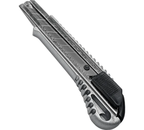 Нож малярный мет.корпус 18 мм VERTEXTOOLS фото 1