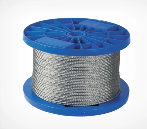 Трос стальной d3 с зажимами (4 шт.) ОЦ  без оплетки, 20 метров фото 1