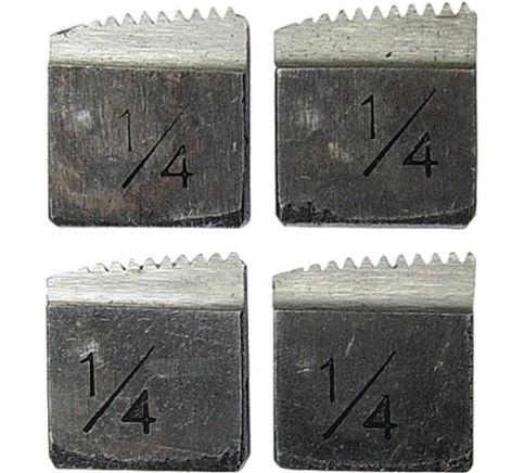 Резцы для клуппов 1/4" 4 шт. фото 1