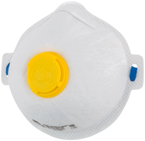 Полумаска фильтрующая FFP1, полипропил.,3-хслойн с клапаном фото 2
