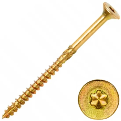 Саморез по дереву с прессшайбой Тorx 8,0х160 ЖЦ фото 1