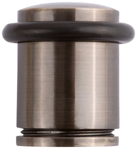 Ограничитель дверной малый с резиновой вставкой Стандарт, старая бронза, (6143/7239) фото 2