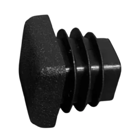 Заглушка для труб квадратная 20х20 мм, черная фото 2