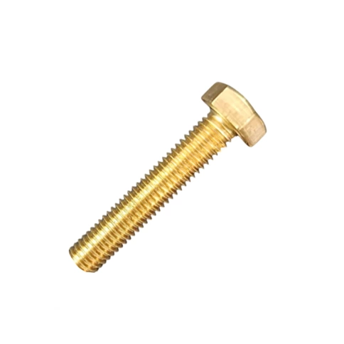 Болт 5х30 мм DIN 933 полная резьба, латунный фото 1