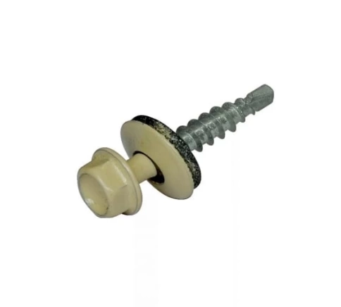 Саморез кровельный, 4,8х35 бежевый RAL1014 фото 1