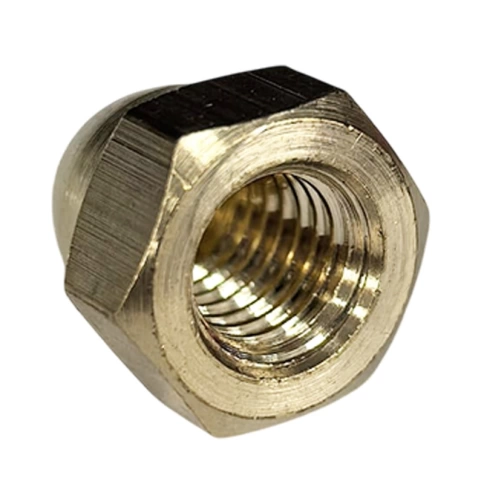 Гайка колпачковая М6 DIN 1587, латунная фото 2