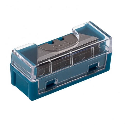 Лезвия мини 9 мм трапециевидные, пластиковый пенал, 15шт. Gross фото 3