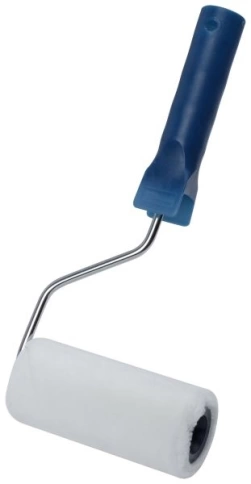 Валик велюровый, d 40/48 мм, бюгель 6мм, ворс 4мм, бел. 100мм фото 1