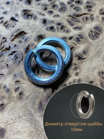 Шайба гровер пружинная оцинкованная М10 DIN127 фото 3