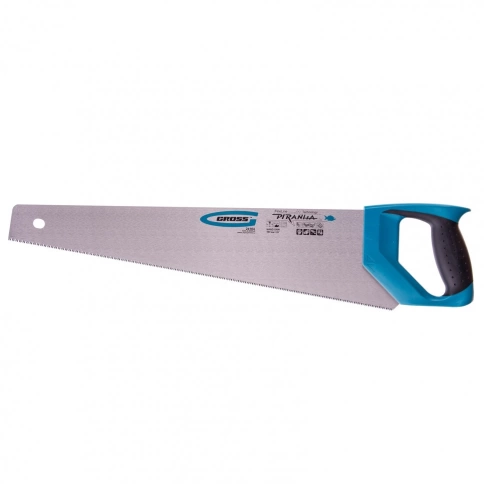 Ножовка по дереву PIRANHA, двухкомп.рук.,зуб 3D, каленый зуб, 11-12 TPI 500мм Gross фото 1
