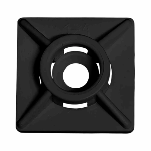 Площадка для хомута 19х19 мм, черная фото 1