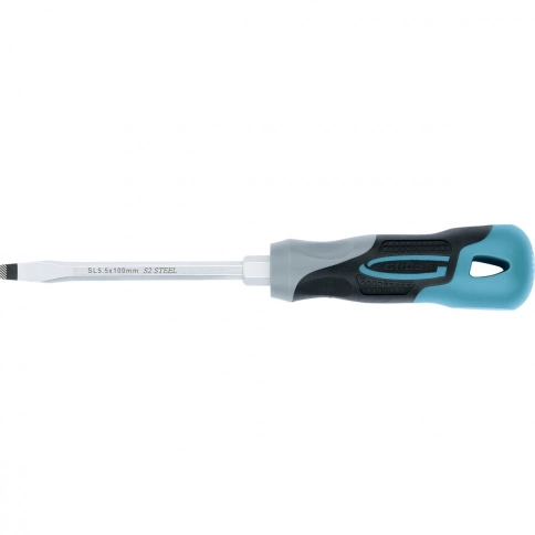 Отвертка SL5,5x100 мм, S2, трехкомпонентная рукоятка Gross фото 1