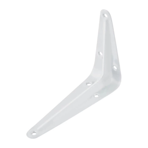 Уголок-кронштейн 200х150 мм усиленный белый фото 1