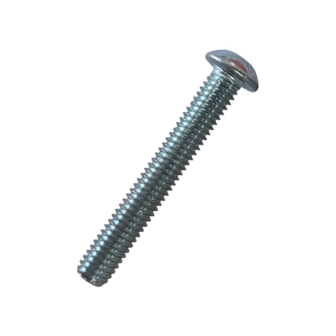 Винт с полукруглой головкой и внутр.шестигр. 6х40 мм ISO 7380-1 класс прочности 10.9, оцинкованный фото 1