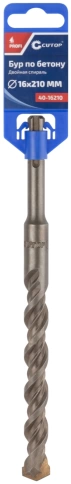 Бур по бетону CUTOP, Profi, двойная резьба, SDS-Plus, 16х210 мм фото 2
