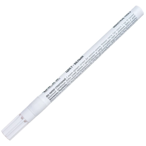 Маркер строительный с жидким красящим составом, белый фото 7